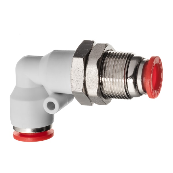 Usa Industrials Push to Connect Fitting- PBT-Bulkhead Union Elbow-4mm Tube OD ZUSA-PTC-PBT-1014 - main